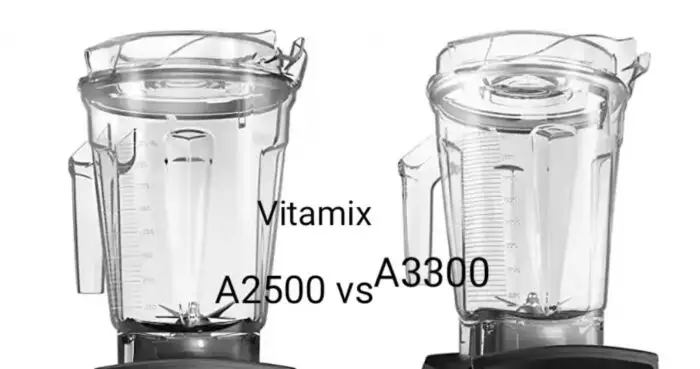 Vitamix A2500 and A3300 container size difference