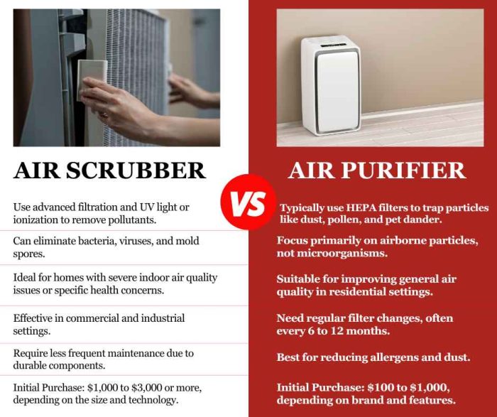 Between air purifier and scrubber Which Device is Best for You